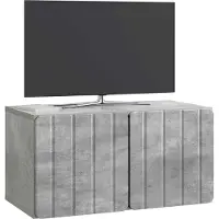 vidaXL Meuble TV mural 59,5 x 31 x 30 cm Gris béton