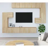 Prolenta Maison Exclusive - Meuble TV en bois composite chêne Sonoma