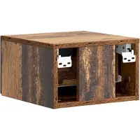vidaXL Cabinet de chevet mural Bois ancien 33 x 34,5 x 20 cm
