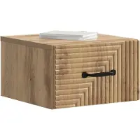 vidaXL Cabinet de chevet mural Chêne artisanal 34,5 x 33 x 20 cm