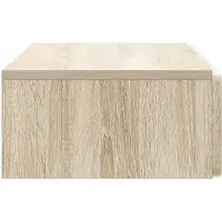 vidaXL Table d'appoint murale en chêne Sonoma 87,5 x 34,5 x 17 cm