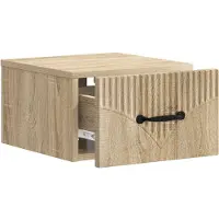 vidaXL Cabinet de chevet mural Chêne Sonoma 34,5 x 33 x 20 cm