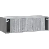 vidaXL Meuble TV mural , gris Sonoma, 99 x 41 x 30 cm