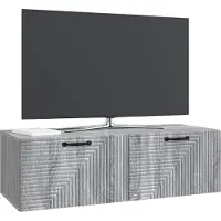 vidaXL Meuble TV mural, 98 x 41 x 30 cm, gris Sonoma