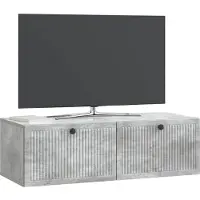 vidaXL Meuble TV mural , gris béton, 98 x 41 x 30 cm