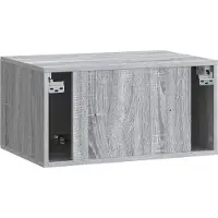vidaXL Meuble TV mural 59,5 x 41 x 30 cm Gris Sonoma