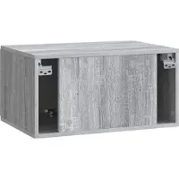 vidaXL Meuble TV mural, 59,5 x 41 x 30 cm, imitation chêne Sonoma gris