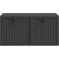 vidaXL Meuble TV mural , noir, 59,5 x 41 x 30 cm