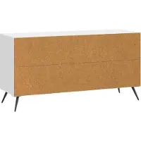 vidaXL Meuble TV , blanc brillant, 99 x 34,5 x 50 cm, aggloméré
