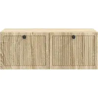 vidaXL Meuble TV mural en chêne Sonoma 78,5 x 41 x 30 cm