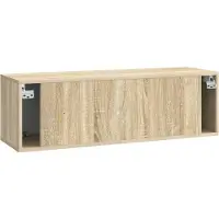 vidaXL Meuble TV mural 98 x 31 x 30 cm, chêne Sonoma