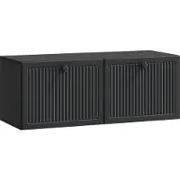 vidaXL Meuble TV mural , noir, 78,5 x 31 x 30 cm