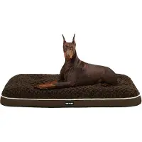 OEM Lit orthopédique pour chien, marron, 120 cm, lavable, à double fond