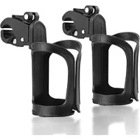 OEM Porte-vélos universel - 2 pièces - Support de cuvettes - Porte-vélos pour vélos de cross, VTT, poussettes, etc. - Noir