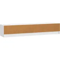 vidaXL Meuble TV , blanc brillant, 147 x 34,5 x 27 cm, aggloméré