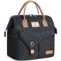 OEM Sac isotherme pour femme, 10 L, noir, doublé