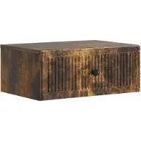 vidaXL Cabinet de chevet 2 pcs Chêne fumé 49 x 34,5 x 20 cm
