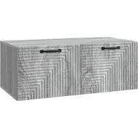 vidaXL Meuble TV mural , gris Sonoma, 78,5 x 41 x 30 cm