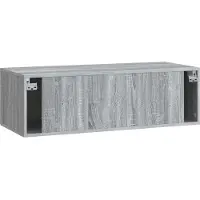 vidaXL Meuble TV mural , gris Sonoma, 98 x 41 x 30 cm