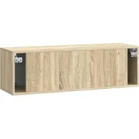 vidaXL Meuble TV mural en chêne Sonoma 98 x 31 x 30 cm