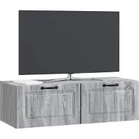 vidaXL Meuble TV mural , gris Sonoma, 98 x 41 x 30 cm