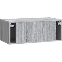 vidaXL Meuble TV mural , gris Sonoma, 78,5 x 41 x 30 cm