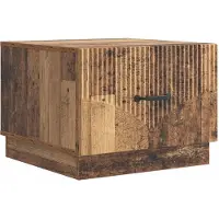 vidaXL Table basse à tiroirs en bois recyclé 49 x 50 x 37 cm, aggloméré