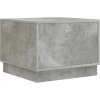 vidaXL Table basse gris béton 49 x 50 x 37 cm en aggloméré