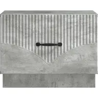 vidaXL Table basse gris béton 49 x 50 x 37 cm en aggloméré