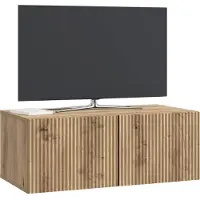 vidaXL Meuble TV mural en chêne Artisan, 78,5 x 41 x 30 cm