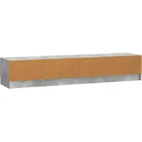 vidaXL Meuble TV , gris béton, 147 x 34,5 x 27 cm, aggloméré