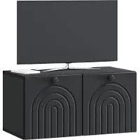 vidaXL Meuble TV mural , noir, 59,5 x 31 x 30 cm