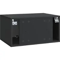 vidaXL Meuble TV mural , noir, 59,5 x 41 x 30 cm