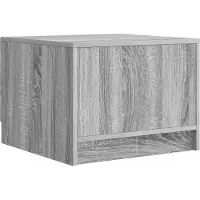 vidaXL Table basse Sonoma grise 49 x 50 x 37 cm en aggloméré