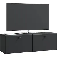 vidaXL Meuble TV mural 98 x 31 x 30 cm Noir Panneau de particules