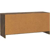 vidaXL Meuble TV en chêne fumé 102 x 34,5 x 47 cm en aggloméré