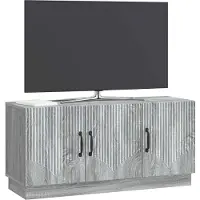 vidaXL Meuble TV Sonoma gris 99 x 34,5 x 47 cm en aggloméré