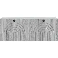 vidaXL Meuble TV mural , gris Sonoma, 78,5 x 31 x 30 cm