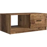 vidaXL Table basse en bois recyclé 90 x 50 x 37 cm Panneau de bois