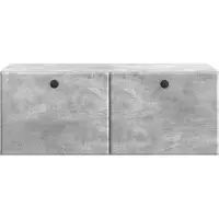 vidaXL Meuble TV mural 78,5 x 41 x 30 cm Gris béton