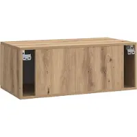 vidaXL Meuble TV mural 78,5 x 41 x 30 cm, chêne Artisan