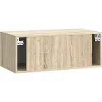 vidaXL Meuble TV mural en chêne Sonoma 78,5 x 41 x 30 cm