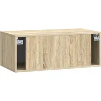 vidaXL Meuble TV mural en chêne Sonoma 78,5 x 41 x 30 cm