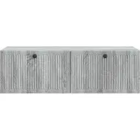 vidaXL Meuble TV mural , gris Sonoma, 98 x 41 x 30 cm