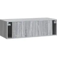 vidaXL Meuble TV mural , gris Sonoma, 98 x 41 x 30 cm