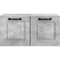 vidaXL Meuble TV mural , gris béton, 59,5 x 31 x 30 cm