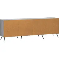 vidaXL Meuble TV 150 x 31 x 50 cm, bois aggloméré gris Sonoma