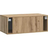 vidaXL Meuble TV mural 78,5 x 41 x 30 cm, chêne Artisan