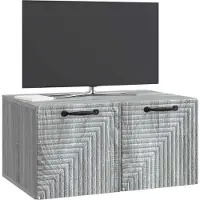 vidaXL Meuble TV mural Sonoma gris 59,5 x 41 x 30 cm