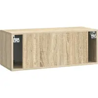vidaXL Meuble TV mural en chêne Sonoma 78,5 x 31 x 30 cm